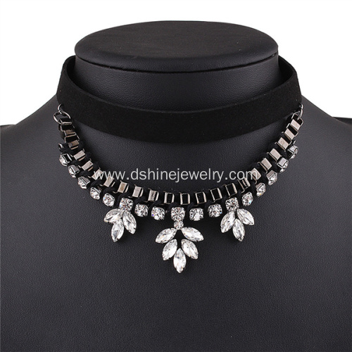 Multilayers Choker Necklace Black Velvet Chain Tattoo Choker